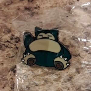 Pokemon Snorlax Pin - Blue and Cream